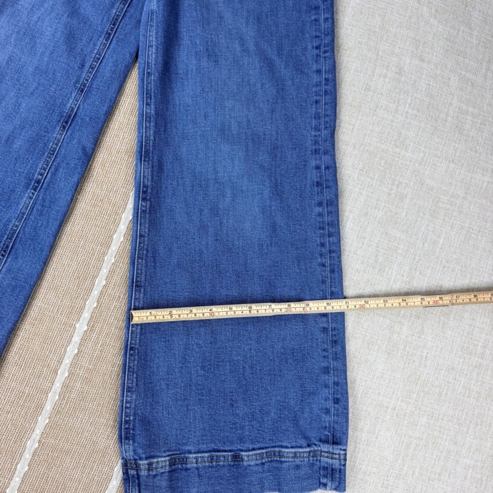 Maeve Anthropologie Wide Leg Jeans Blue Denim High Rise Size 27 - Picture 3 of 9